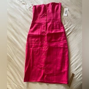 Reformation Prescott Linen Dress Corvette 4 New